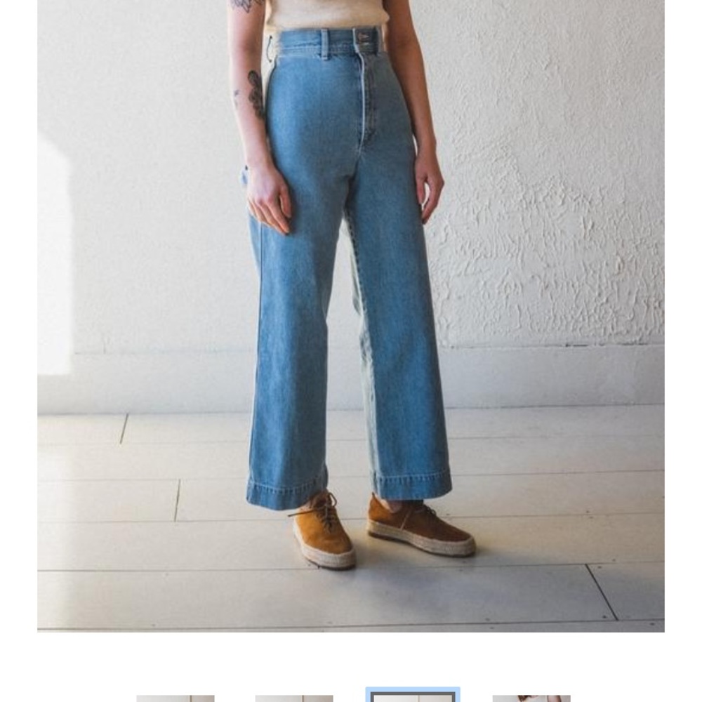 Shaina Mote Utility NWT jeans superwash indigo 2